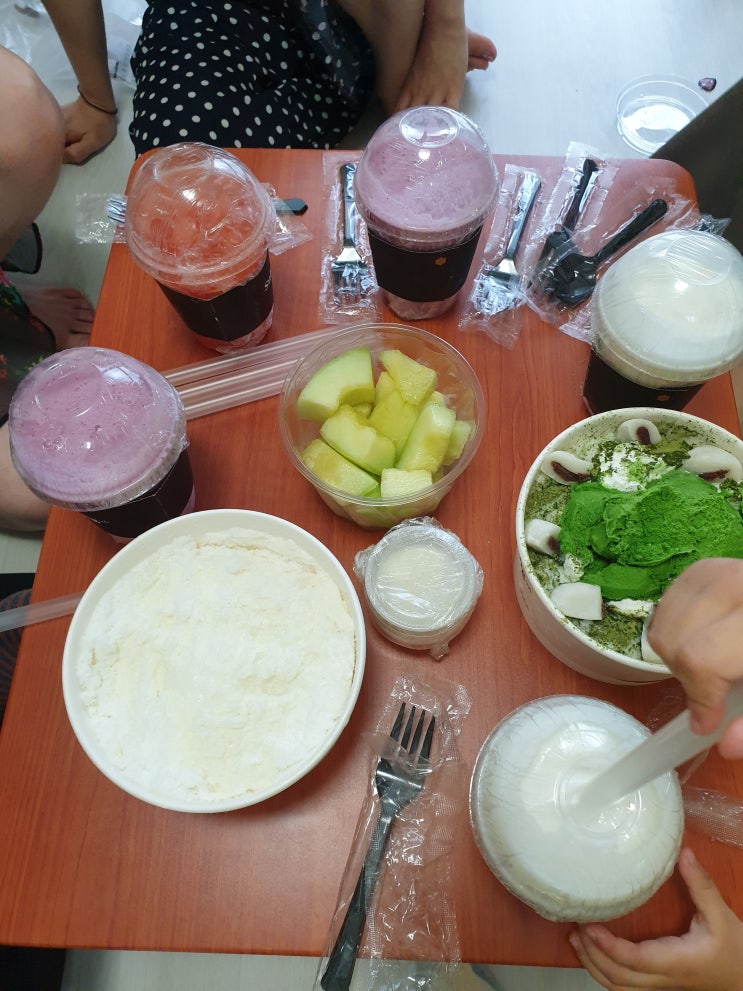  구미인동점 설빙 요거트통통메론, 리얼그린티