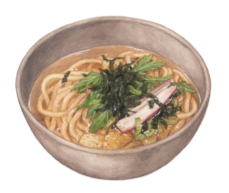  [세밀화] 음식 - 가락국수