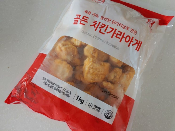  의외로 먹을만한 냉동 닭튀김 - 아워홈 골든 치킨가라아게