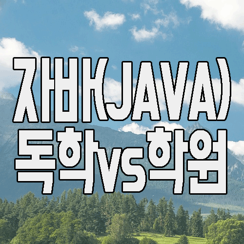  자바(JAVA) : 인강으로 독학 VS 학원 해답은?