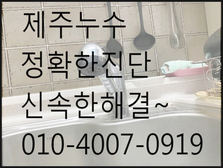  제주누수 정확한진단신속한해결~