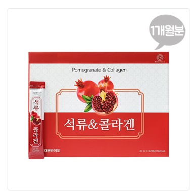 대은바이오 석류&콜라겐 스틱 20ml x 30포(1개월분)(쇼핑백동봉)