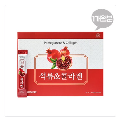 대은바이오 석류&콜라겐 스틱 20ml x 30포(1개월분)(쇼핑백동봉) 대은바이오 석류&콜라겐 스틱 20ml x 30포(1개월분)(쇼핑백동봉)