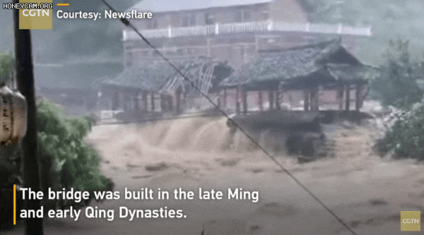 중국 연이은 폭우, 결국 홍수로 이어져 수재민 850만명 이상 발생