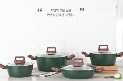  키친 플라워 쿠킨 인덕션 전용,겸용 그린우드 냄비 세트 4종,5종 추천!(40%할인중)
