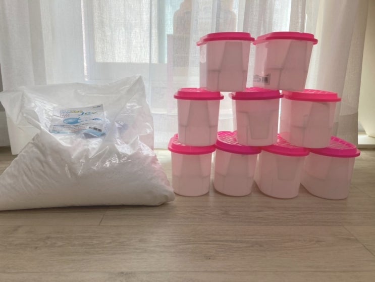  물먹는 하마 버리기 와 제습제 만들기