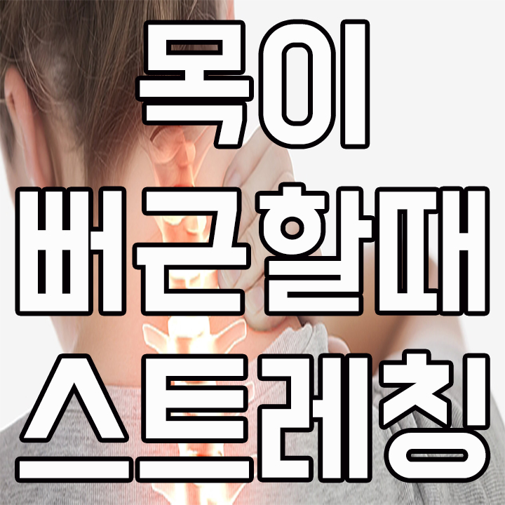  거북목 일자목 목이 뻐근할때 마사지와 스트레칭으로 풀어주자