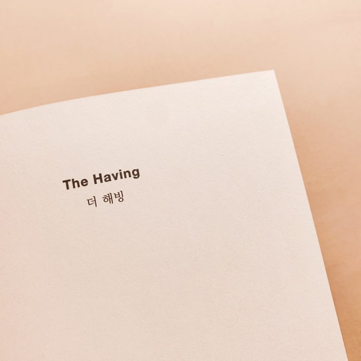 더 해빙 THE HAVING_책 리뷰