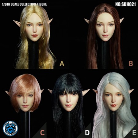 [프리뷰] 『SUPURDUCK』 1/6 Elf Head Sculpt (엘프 헤드) 5종 출시 소식