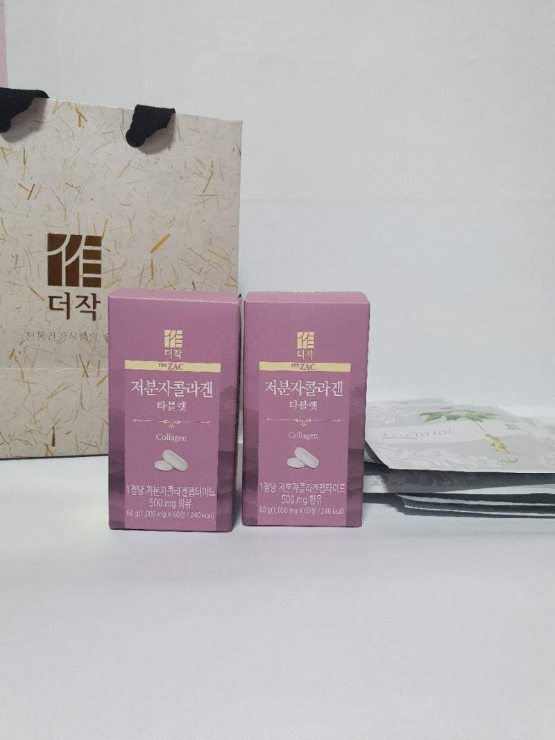 더작 저분자 콜라겐 씹어먹으면 어떤맛일까?