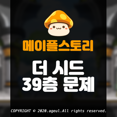  메이플스토리 더 시드 39층 문제(족보) 