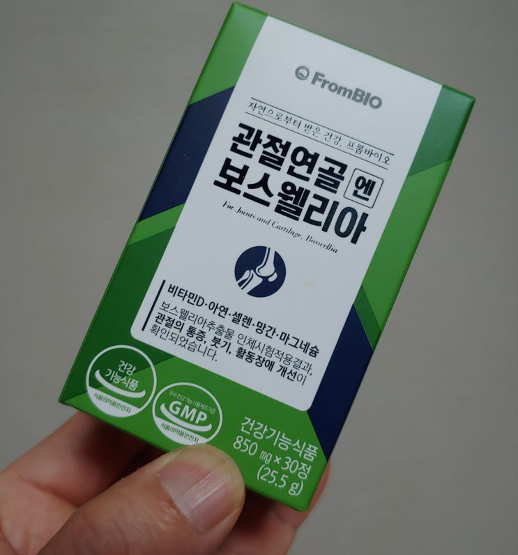  프롬바이오 보스웰리아 3개월 먹어본 후기!(+ 이병헌)