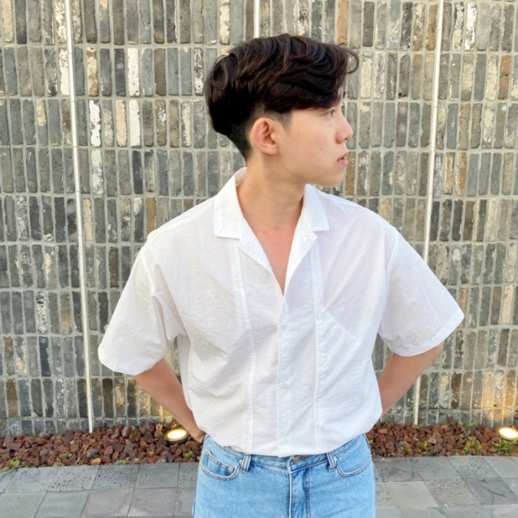  남자 여름 반팔 하프 셔츠 휴가 코디 추천