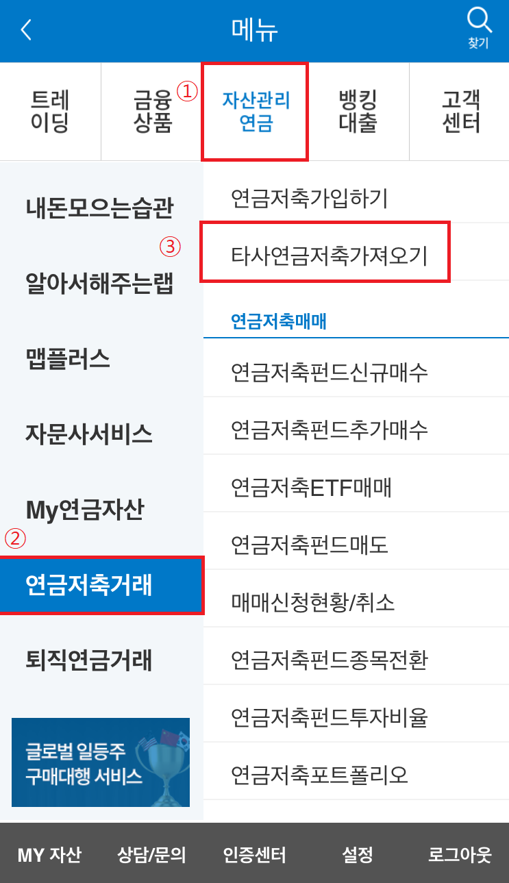 삼성화재연금보험을 키움증권 연금저축펀드로 이전해 ETF 투자한다.