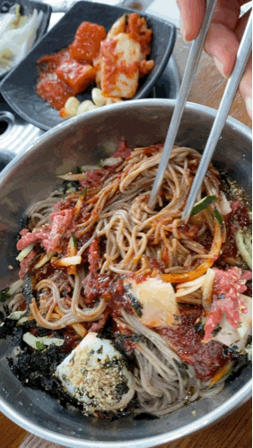  [뮤지엄산 근처 맛집] 원주 한성본가 육회막국수