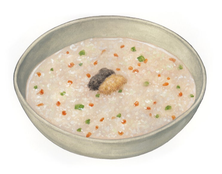 [세밀화] 음식 - 야채죽