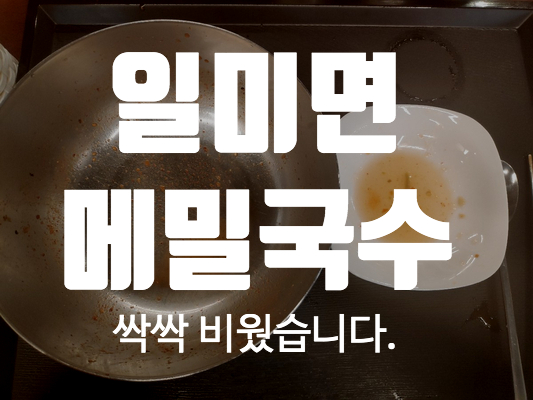  [Day 44] 일미면, 연신내 메밀국수 막국수 맛집