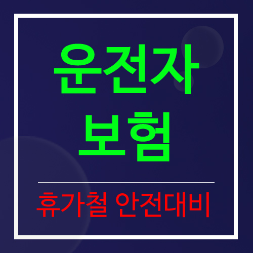  운전자 보험으로 민식이 법과 휴가철 대비를 한 번에~!
