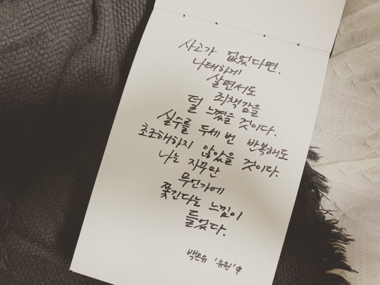  책장 속 한 줄: 백온유 '유원' 1