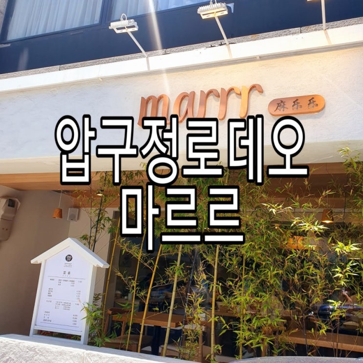   [압구정로데오] 마라탕 맛집 마르르!