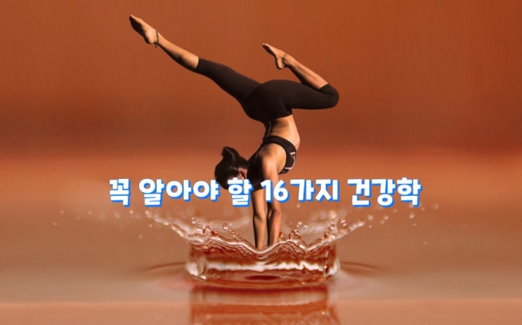 꼭 알아야 할 16가지 건강학 꼭 알아야 할 16가지 건강학