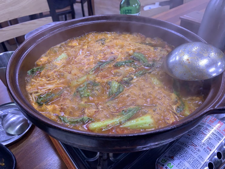  얼큰한 소곱창전골 생각날 때 소주 뽀개는 맛 ::사천 본가 석갈비::