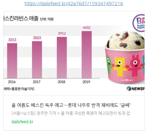 올 여름도 배스킨 독주 예고…롯데 나뚜루 반격 채비에도 '글쎄'