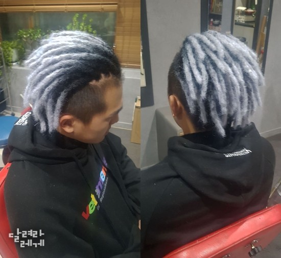  레게머리 백발드레드 투톤드레드 코바늘드레드 드레드락 드레드머리 드레드헤어 