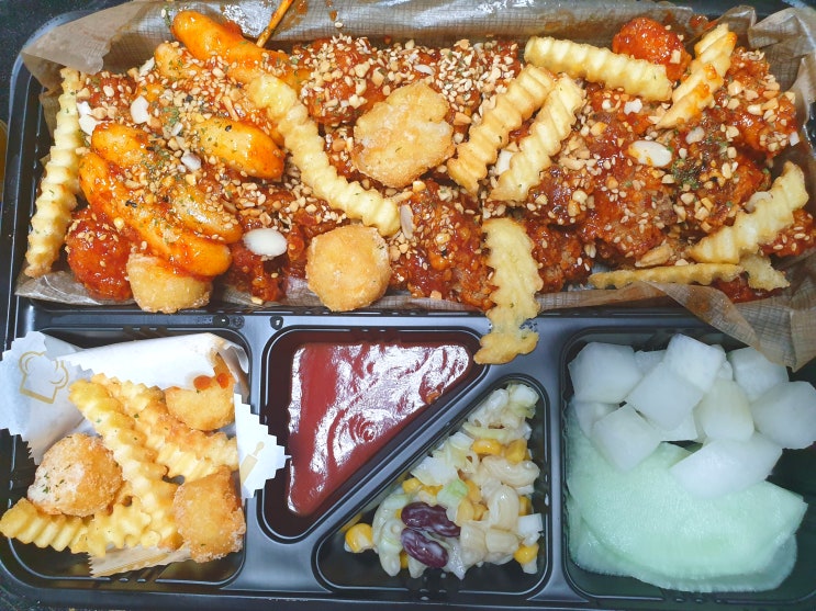  오리진닭강정/ 안산 닭강정 양이 푸짐해요 ~! 맛집/야식