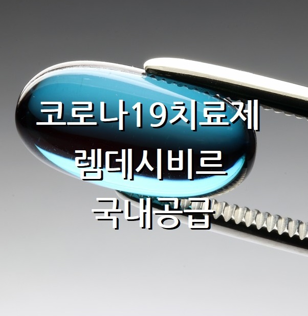  코로나19치료제. 렘데시비르 내달 공급 중증환자 치료시작