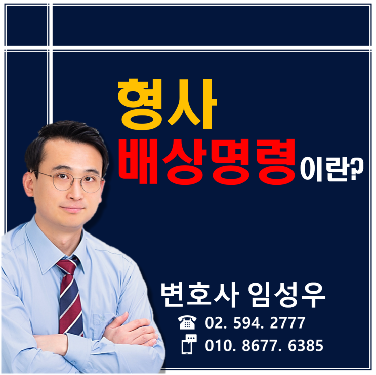 형사 배상명령신청에 대하여