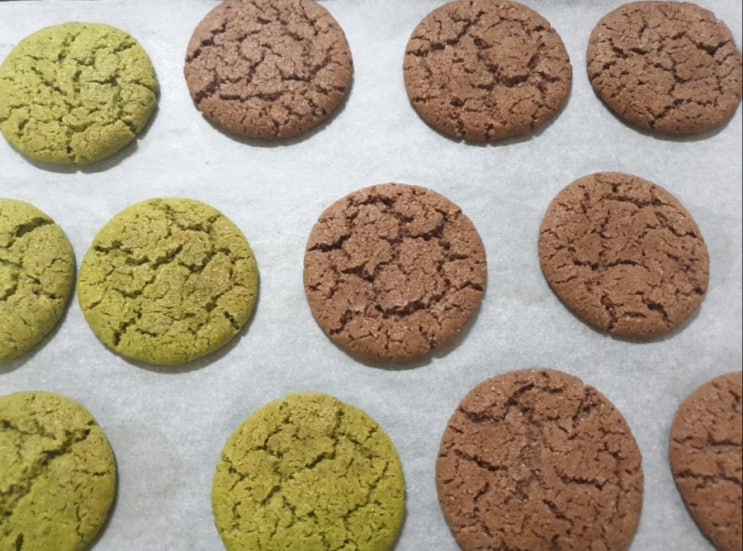  [som's homebaking15]크랙 쿠키 초코 쿠키 녹차 쿠키