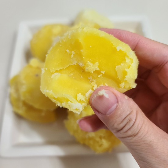  홍감자 효능에 끌려 맛있게 삶기 도전! 정말 카스테라 맛이 날까?