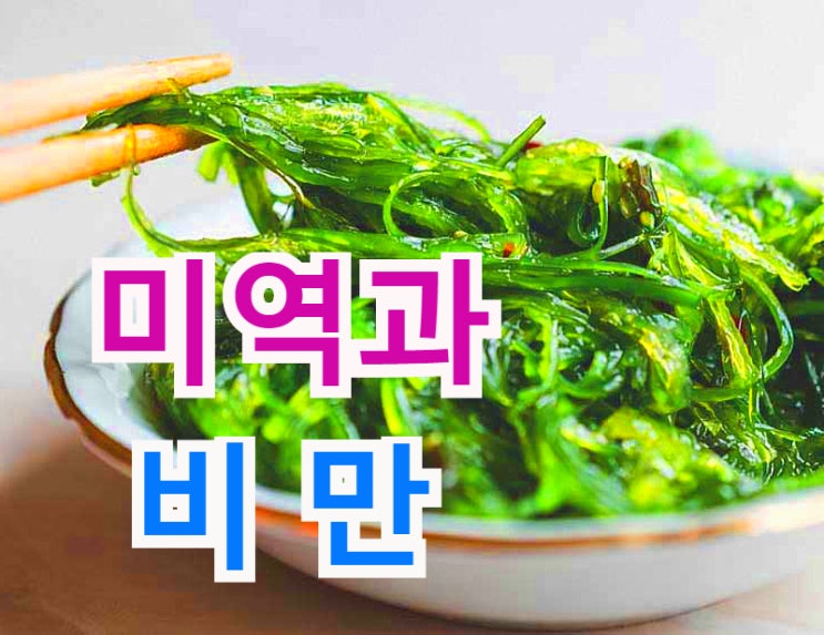  미역의 알긴산과 중성지방 낮추는법 (뱃살빼는법)
