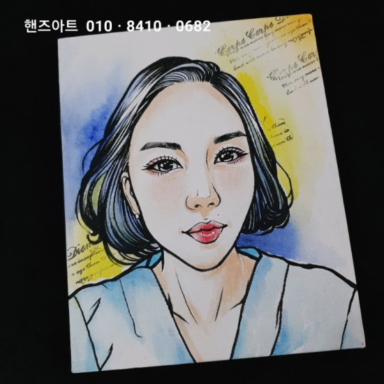  서울 대전 심플하고 러블리한 팝아트 캐리커쳐주문