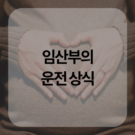  임산부의 운전 상식