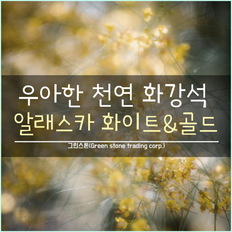  우아한 매력의 천연 화강석, 알래스카화이트 / 알래스카골드