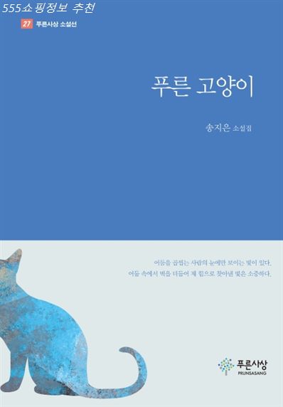 셀품목 푸른 고양이:송지은 소설집 이거 만든사람 진심 천재~