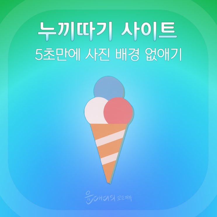  누끼따기 사이트 5초만에 사진 배경 없애기