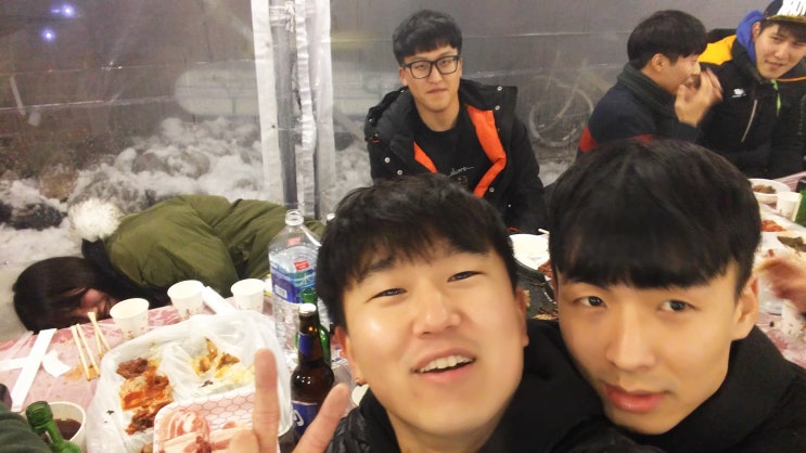  [게스트하우스/현]눈내리는 겨울파티는 역시 후아유게스트하우스 경포점