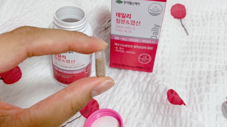  한미헬스케어 데일리 철분&엽산 비타민까지
