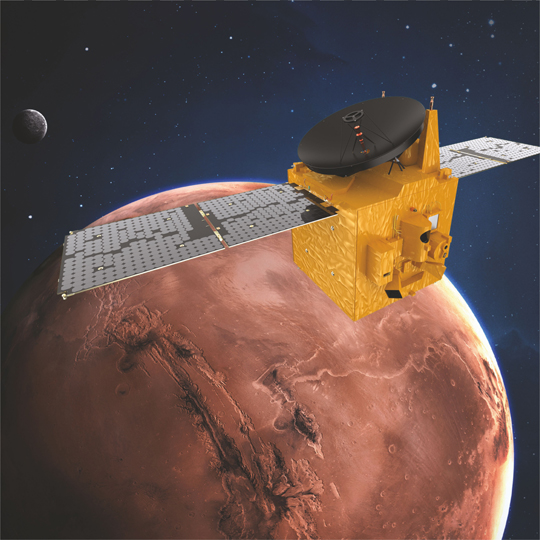 “포스트 석유시대 이끌 원동력은 우주”…UAE, 15일 화성에 탐사선 보낸다