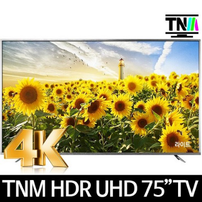  TNMTV TNM 라이트 75인치 4K UHD LED TV D75IUGEL VA패널