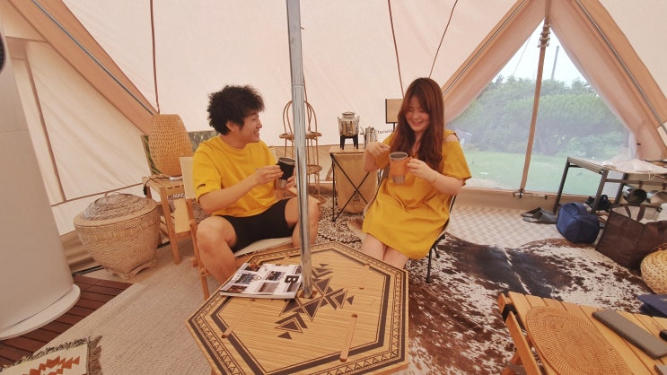  태안 파파홈 글램핑 노르디스크 감성 만끽