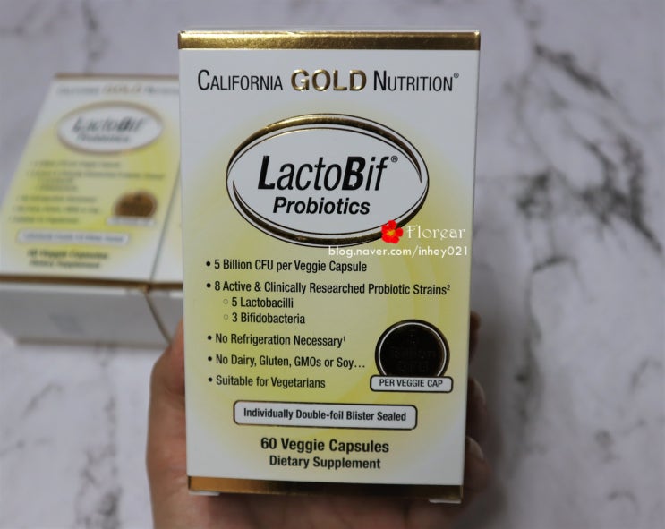 [유산균 추천] 1년 반째 먹는 아이허브 "캘리포니아 골드 뉴트리션 락토비프 프로바이오틱스 유산균 50억" California Gold Nutrition, LactoBif