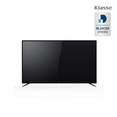  설치무료 75인치 TV UHD 슬림베젤 WTUN75C1SKK 스탠드형