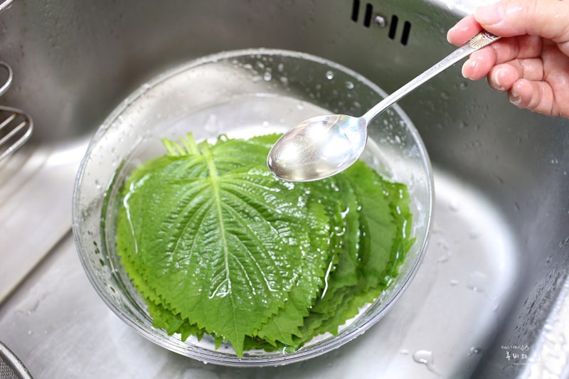 깻잎찜 불없이 간단하게 만드는법 전자레인지깻잎찜 : 네이버 블로그