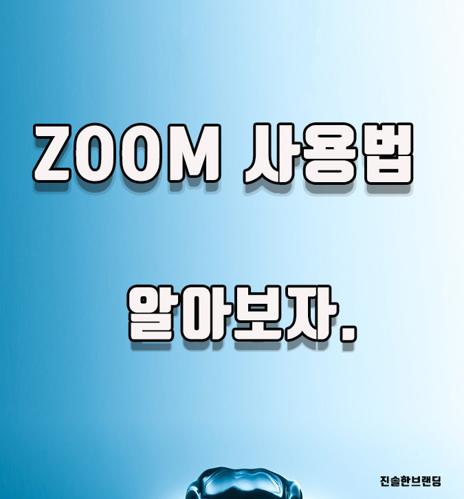  zoom(줌) 사용법을 알아보자.