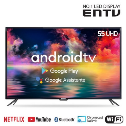  이엔티비 55인치 구글AI 스마트 UHDTV EN-SM550U