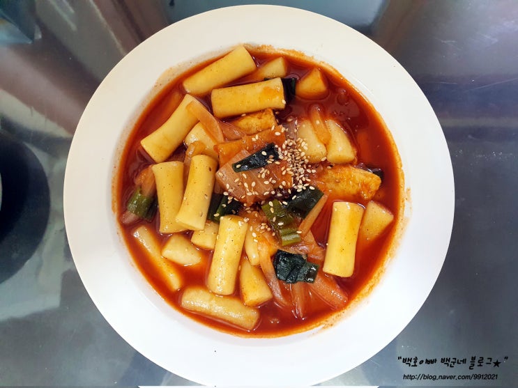  집에서 간단한 요리 추억의 국민학교 국물떡볶이 추천드려요